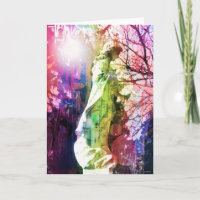 Engels-Statue-Anlass-Gruß-Karte