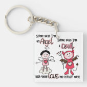 Engels-Teufel Schlüsselanhänger (Vorderseite)