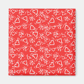 Engels Valentinstag-Herzen-Muster Magnet (Vorne)