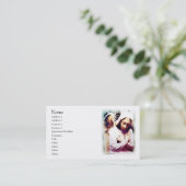 Engels-Visitenkarte Visitenkarte (Stehend Vorderseite)