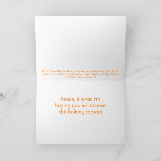 Engels-Weihnachtskarte Feiertagskarte (Innenseite)