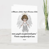 Engels-Weihnachtskarte Feiertagskarte (Rückseite)