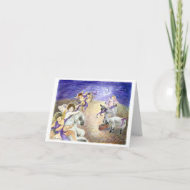 Engels-Weihnachtskarte Feiertagskarte