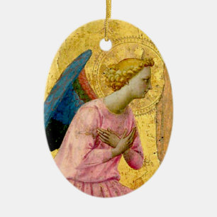 Engels-Weihnachtsverzierung Fra Angelico Keramikornament