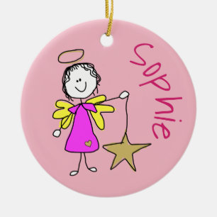 Engels-Weihnachtsverzierung Keramik Ornament