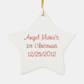 Engels-Weihnachtsverzierung Keramikornament (Hinten)