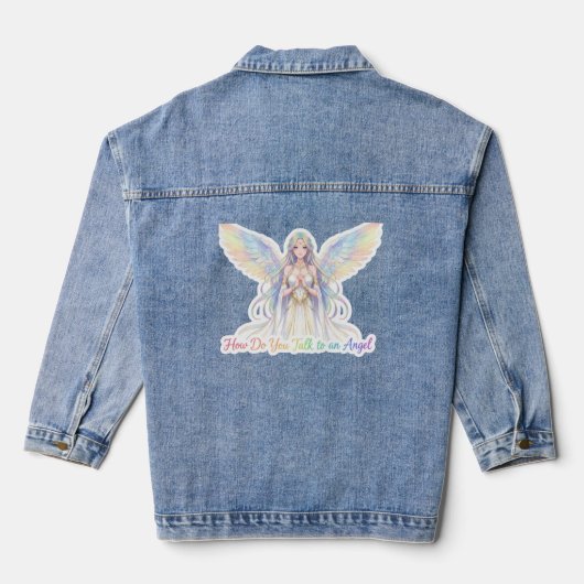 Engelsammlung Jeansjacke (Rückseite)