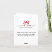 Engelsanmerkungskarte Feiertagskarte (Rückseite)