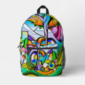 Engelsbaum Bedruckter Rucksack (Vorderseite)