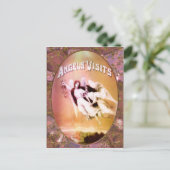 Engelsbesuche Postkarte (Stehend Vorderseite)