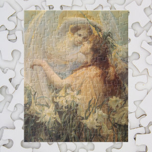 Engelsbotschaft von George Swinstead, Vintage-Kuns Puzzle