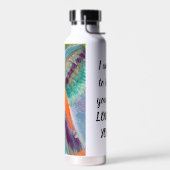 Engelsbotschaft Wasserflasche mit Originalkunst Trinkflasche (Links)