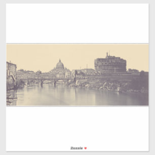 Engelsburg und Vatikanische Kuppel Aufkleber