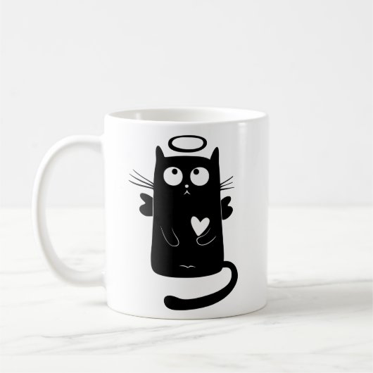 Engelschaft katze katzen kaffeetasse (Links)