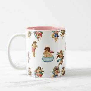 Engelscher Putto antik Zweifarbige Tasse