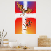 Engelschlacht Poster (Küche)