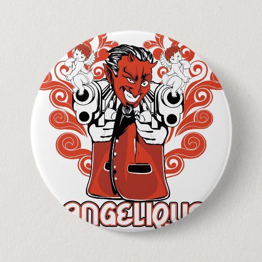 Engelschwarz Button (Vorderseite)