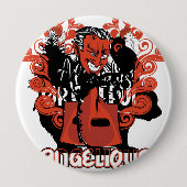 Engelschwarz Button (Vorderseite)