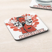 Engelschwarz Getränkeuntersetzer (Linke Seite)