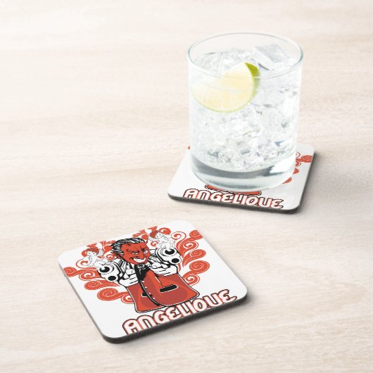 Engelschwarz Getränkeuntersetzer (Rechte Seite)