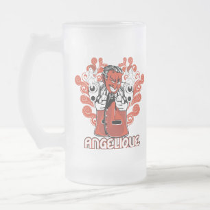 Engelschwarz Mattglas Bierglas