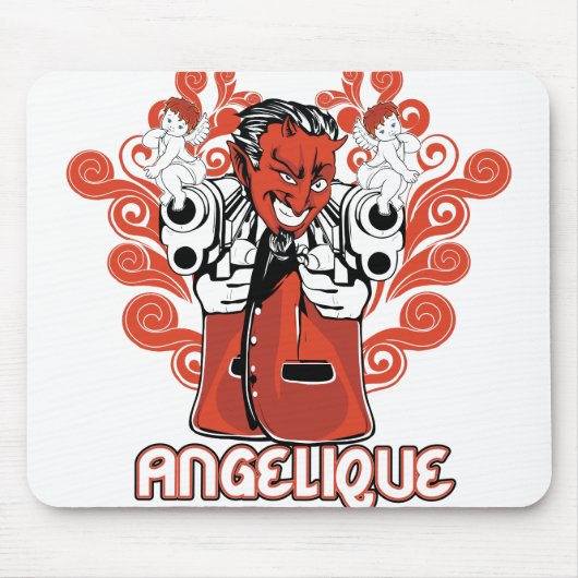 Engelschwarz Mousepad (Vorne)