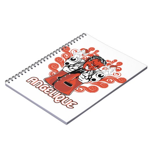 Engelschwarz Notizblock (Linke Seite)