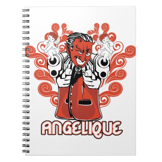 Engelschwarz Notizblock (Vorderseite)