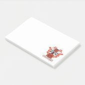 Engelschwarz Post-it Klebezettel (angewinkelt)