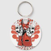 Engelschwarz Schlüsselanhänger (Vorderseite)