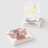 Engelschwarz Steinuntersetzer (Seitenansicht)