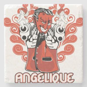 Engelschwarz Steinuntersetzer