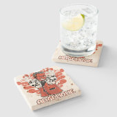 Engelschwarz Steinuntersetzer (Seitenansicht)