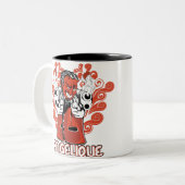 Engelschwarz Zweifarbige Tasse (Vorderseite Links)