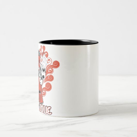 Engelschwarz Zweifarbige Tasse (Mittel)