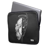 Engelsdämon Laptopschutzhülle (Vorderseite Links)
