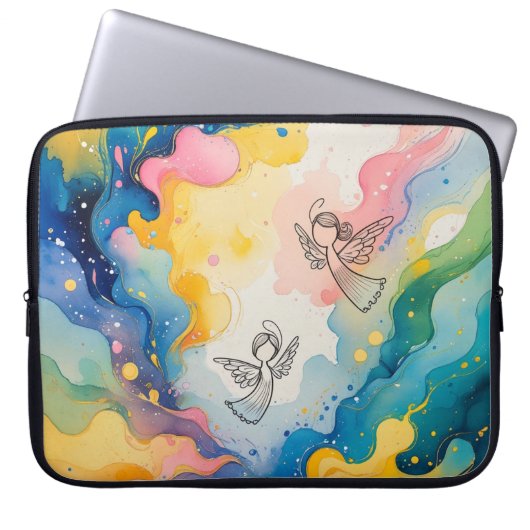 Engelsdesign laptopschutzhülle (Vorderseite)