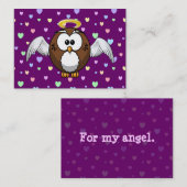 Engelseule Visitenkarte (Vorne/Hinten)