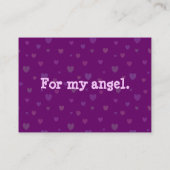 Engelseule Visitenkarte (Rückseite)