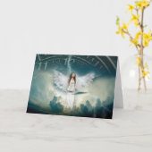 Engelsfantasie Karte (Gelbe Blume)