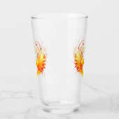 Engelsfeuerherz mit Flügeln Glas (Links)