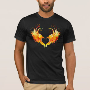 Engelsfeuerherz mit Flügeln T-Shirt