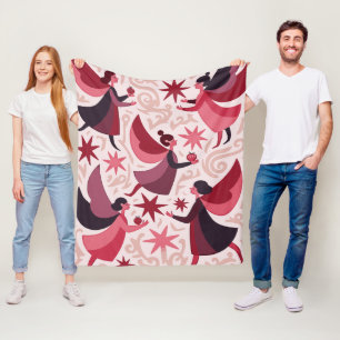 Engelsfiguren Mid-Century Modern Kitschmas Fleecedecke
