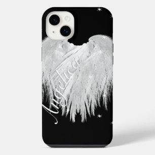 ENGELSFLÜGEL Herz Schwarze Sternennacht iPhone Hülle