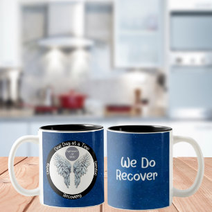 Engelsflügel - Individuelles 12-Schritte-Programm  Zweifarbige Tasse