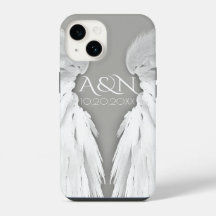 ENGELSFLÜGEL Monogramm Elegant Grau