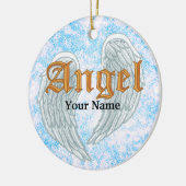 Engelsflügel-Ornament Keramik Ornament (Links)