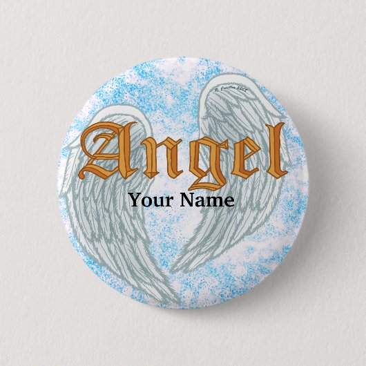Engelsflügel Pin Button (Vorderseite)
