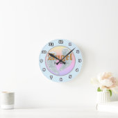 Engelsflügel-Uhr Runde Wanduhr (Zuhause)