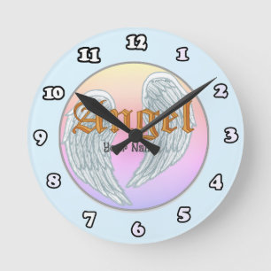 Engelsflügel-Uhr Runde Wanduhr